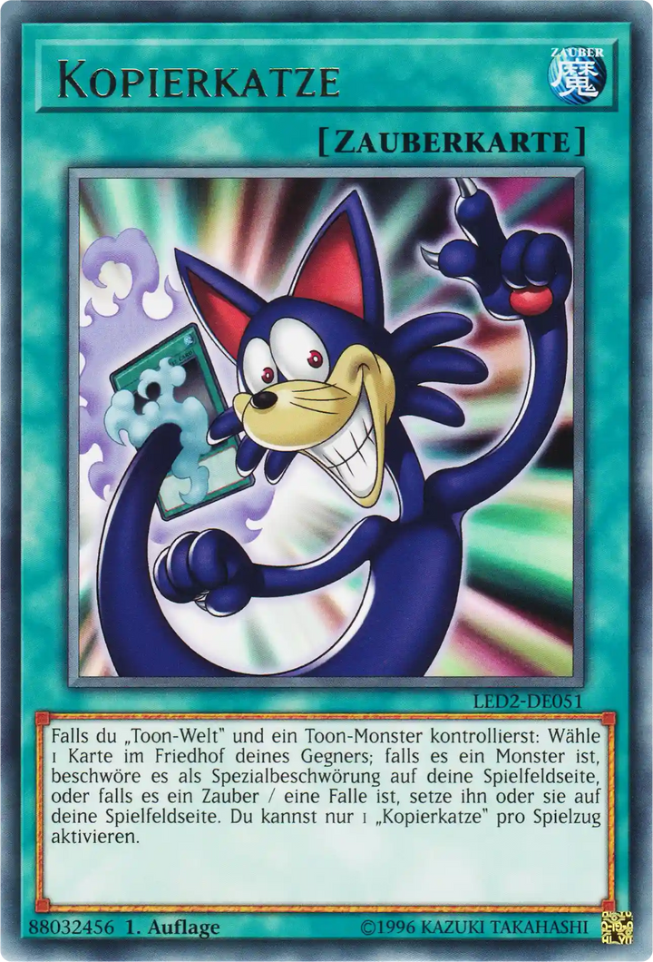 Kopierkatze Yu-Gi-Oh! Karte LED2-DE051 Rare