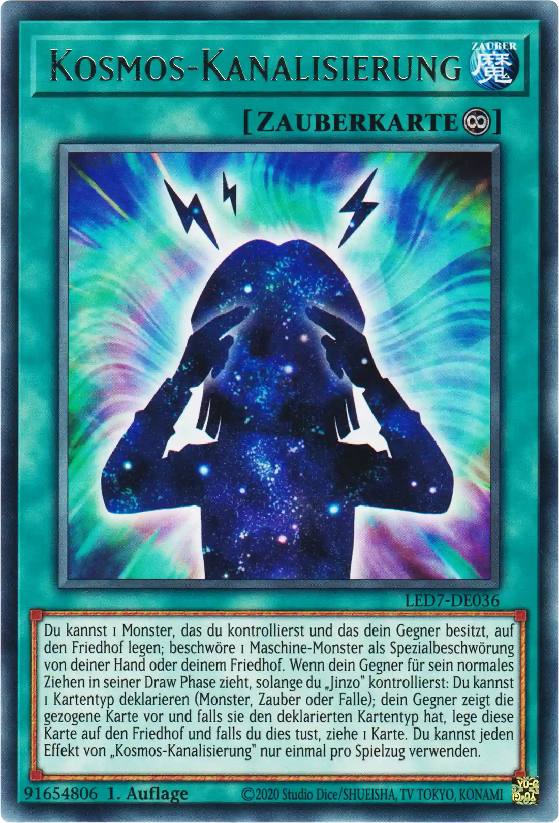 Kosmos-Kanalisierung Yu-Gi-Oh! Karte LED7-DE036 Rare