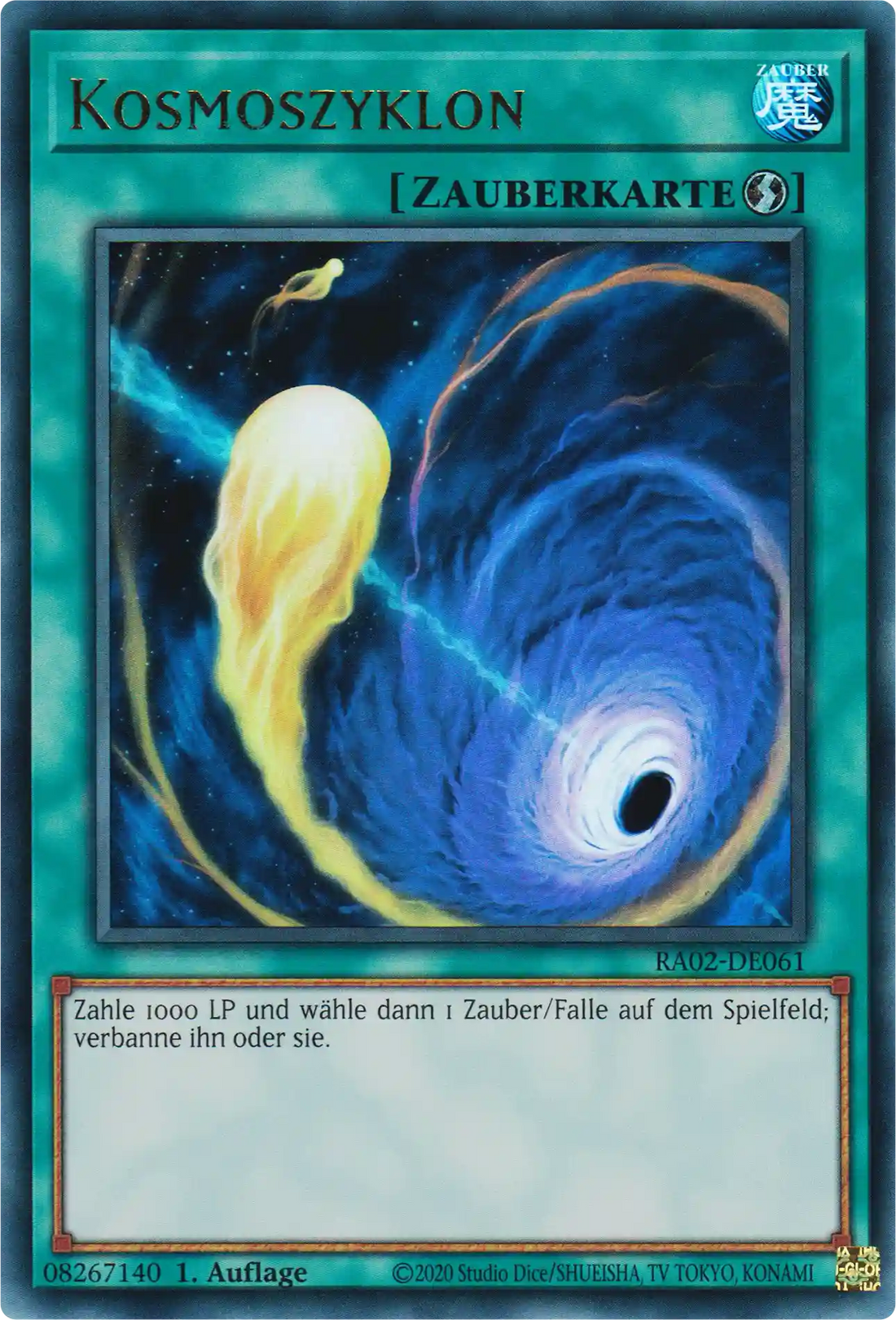 Kosmoszyklon Yu-Gi-Oh! Karte RA02-DE061 Ultra Rare