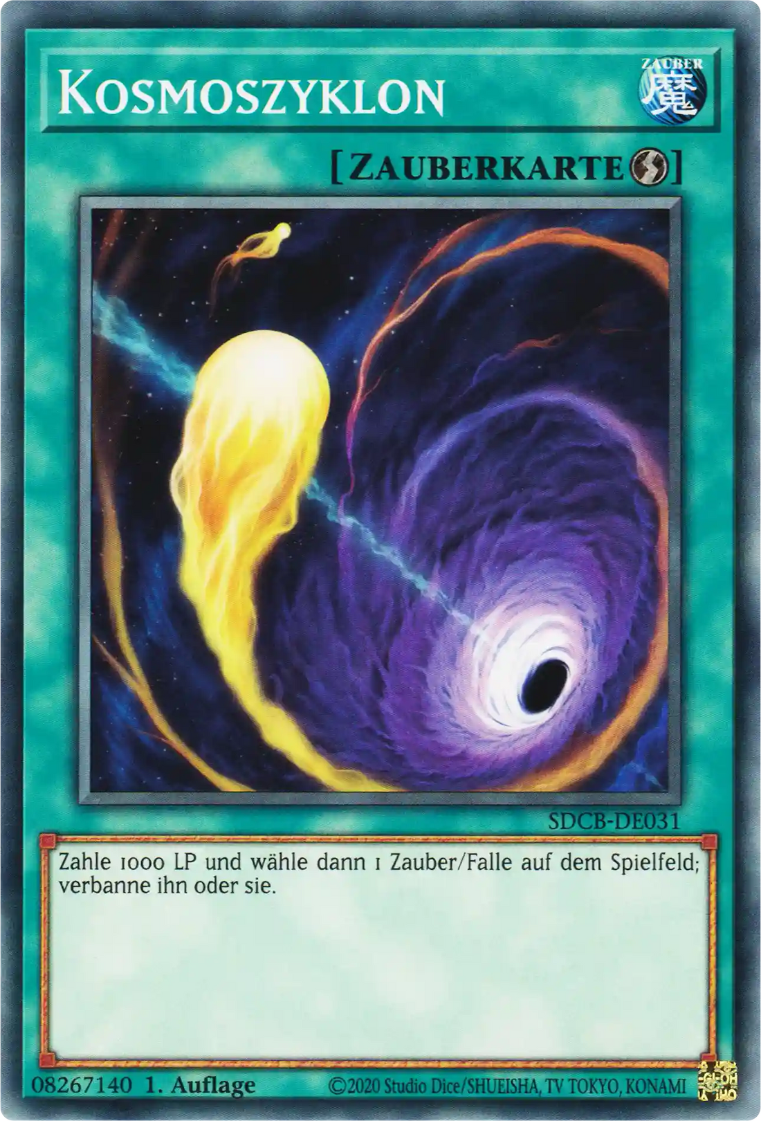Kosmoszyklon Yu-Gi-Oh! Karte SDCB-DE031 Common