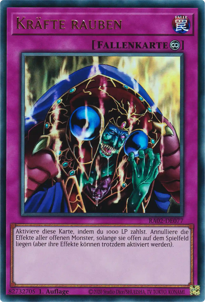 Kräfte rauben Yu-Gi-Oh! Karte RA02-DE077 Ultra Rare