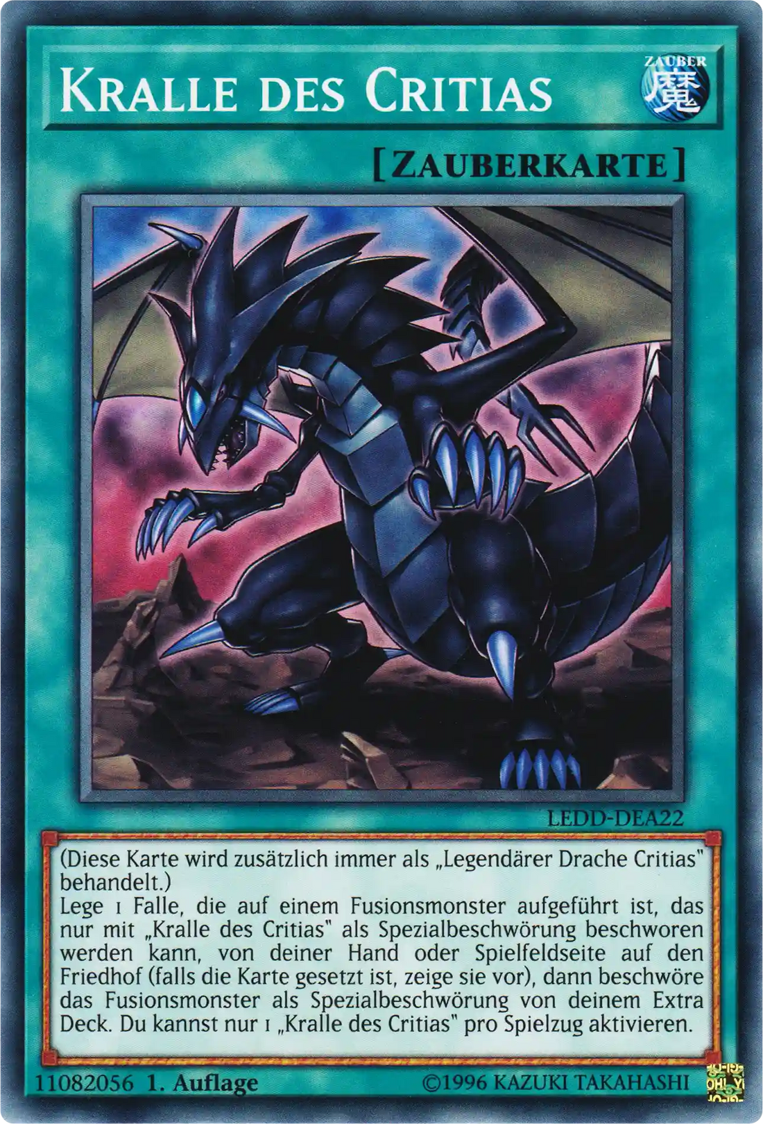 Kralle des Critias Yu-Gi-Oh! Karte LEDD-DEA22 Common