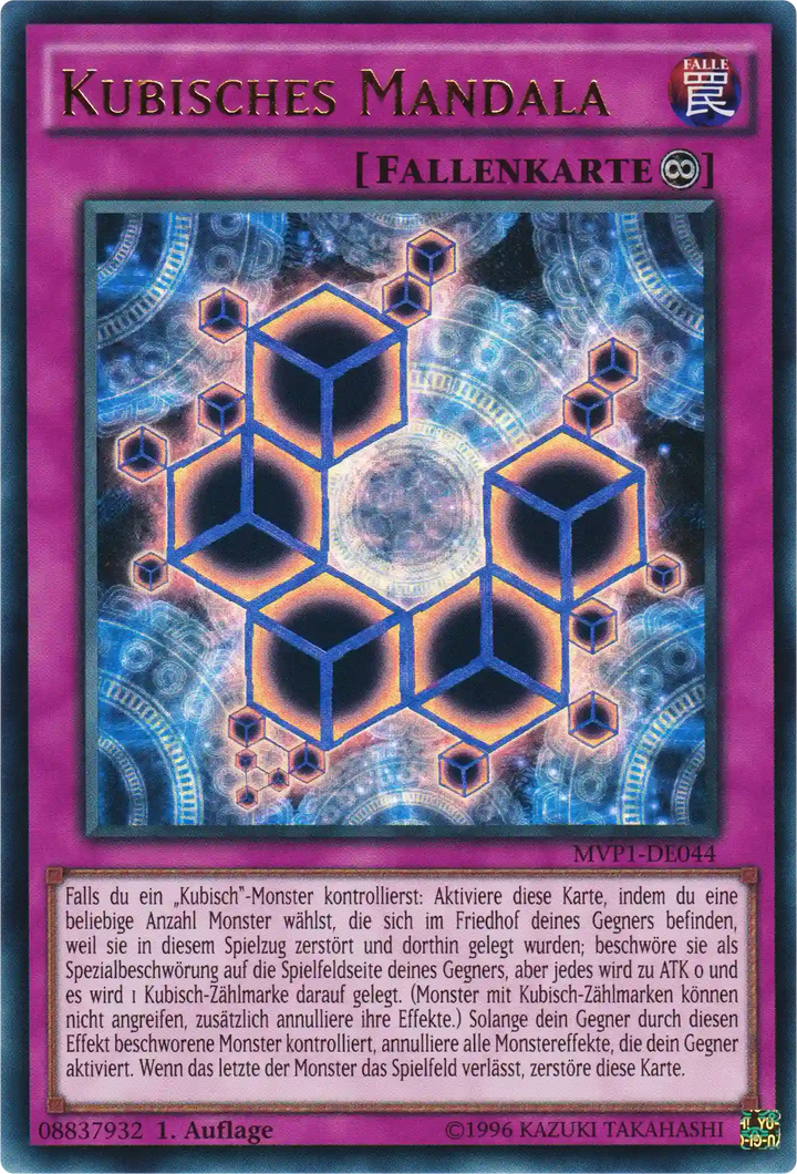 Kubisches Mandala Yu-Gi-Oh! Karte MVP1-DE044 Ultra Rare