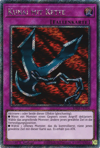Kunai mit Kette Yu-Gi-Oh! Karte RA03-DE204 Platinum Secret Rare