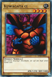 Kuwagata α Yu-Gi-Oh! Karte OP19-DE013 Common