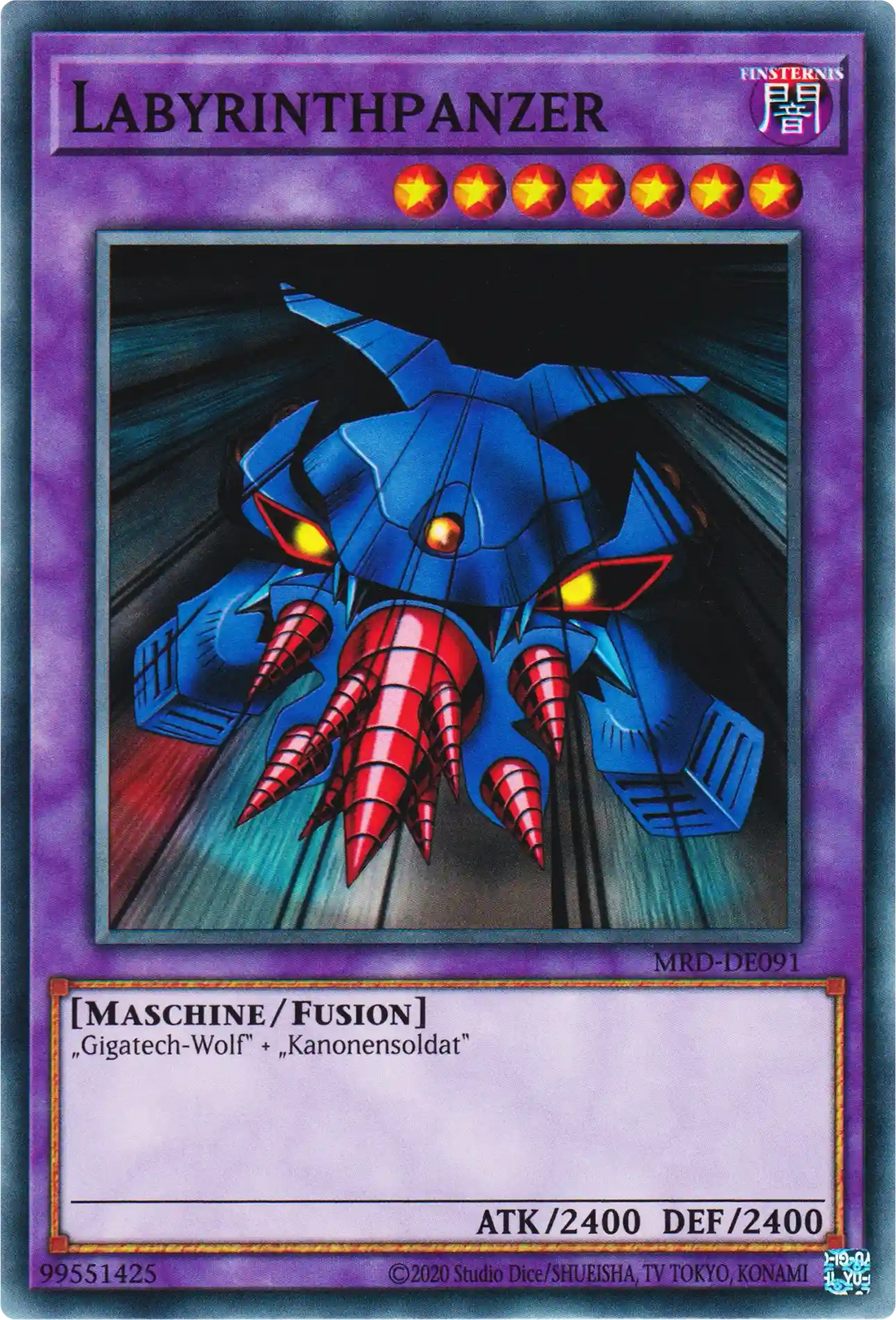 Labyrinthpanzer Yu-Gi-Oh! Karte MRD-DE091 Common