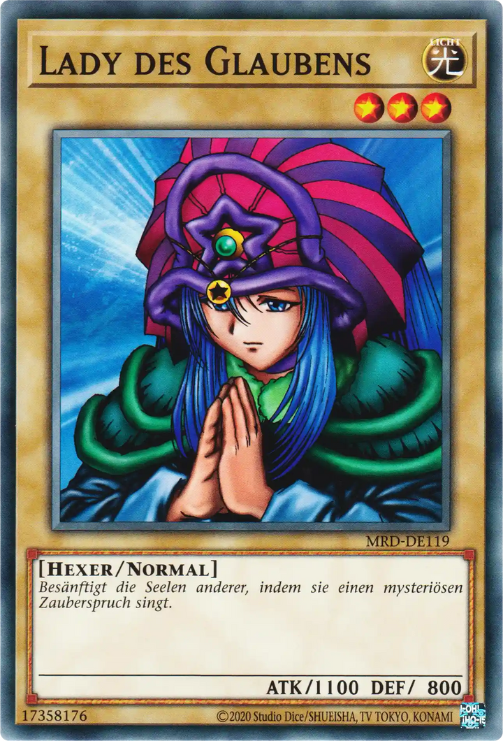 Lady des Glaubens Yu-Gi-Oh! Karte MRD-DE119 Common