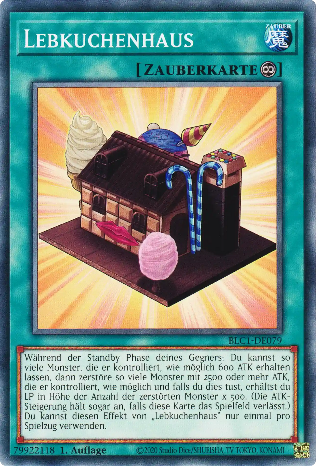 Lebkuchenhaus Yu-Gi-Oh! Karte BLC1-DE079 Common