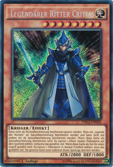 Legendärer Ritter Critias Yu-Gi-Oh! Karte DRL2-DE002 Secret Rare