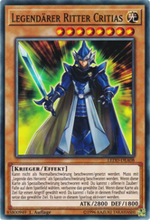 Legendärer Ritter Critias Yu-Gi-Oh! Karte LEDD-DEA08 Common
