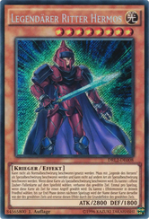 Legendärer Ritter Hermos Yu-Gi-Oh! Karte DRL2-DE008 Secret Rare