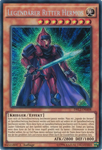 Legendärer Ritter Hermos Yu-Gi-Oh! Karte DRL2-DE008 Secret Rare
