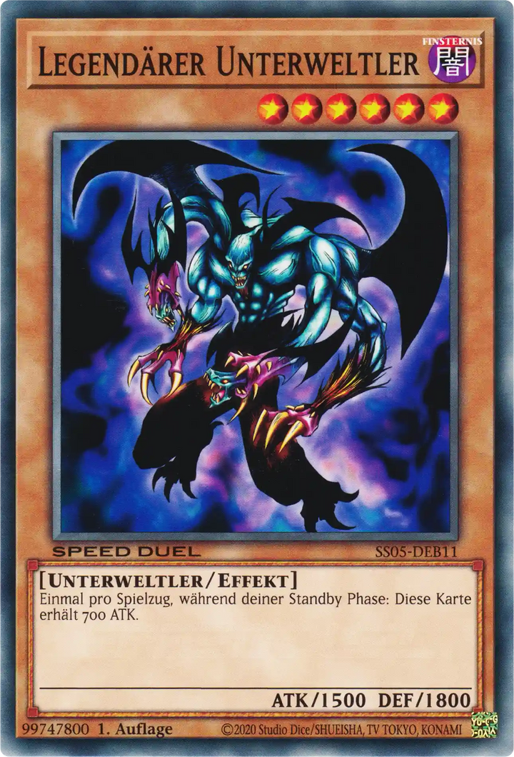 Legendärer Unterweltler Yu-Gi-Oh! Karte SS05-DEB11 Common