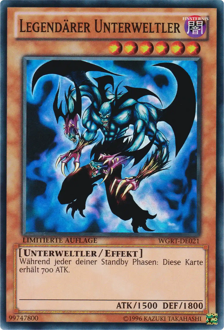Legendärer Unterweltler Yu-Gi-Oh! Karte WGRT-DE021 Super Rare