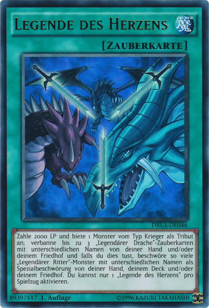 Legende des Herzens Yu-Gi-Oh! Karte DRL3-DE046 Ultra Rare