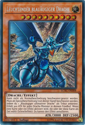 Leuchtender blauäugiger Drache Yu-Gi-Oh! Karte LCKC-DE008 Secret Rare