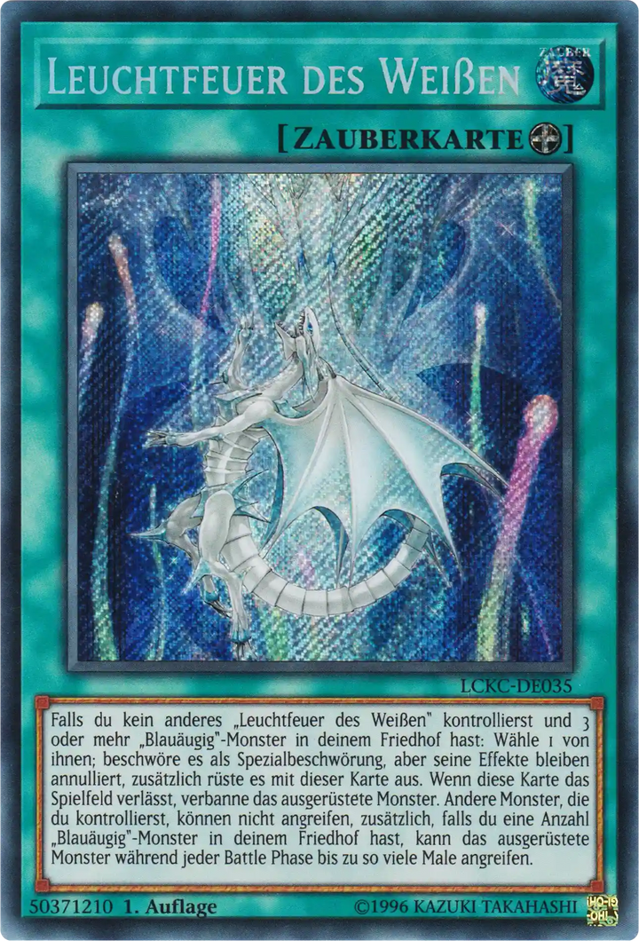 Leuchtfeuer des Weißen Yu-Gi-Oh! Karte LCKC-DE035 Secret Rare