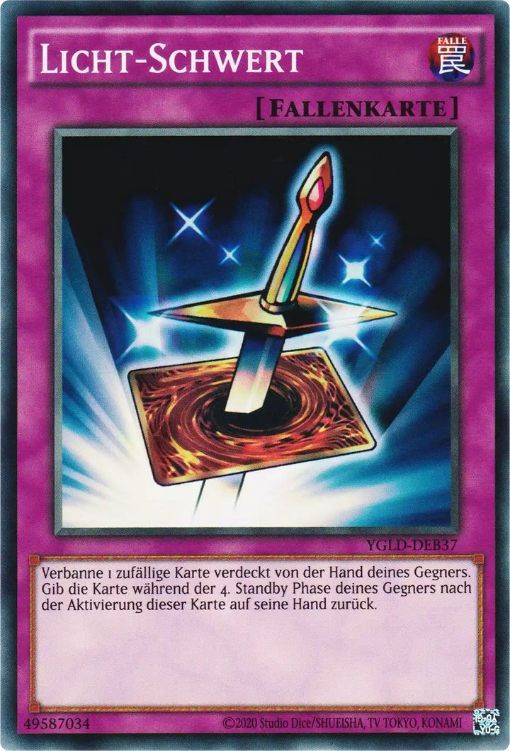 Licht-Schwert Yu-Gi-Oh! Karte YGLD-DEB37 Common
