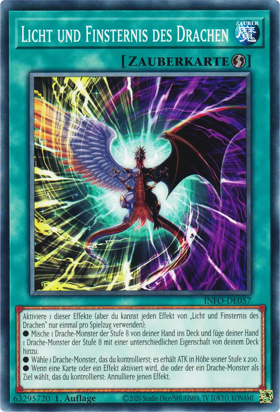 Licht und Finsternis des Drachen Yu-Gi-Oh! Karte INFO-DE057 Common