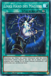 Linke Hand des Magiers Yu-Gi-Oh! Karte INCH-DE058 Super Rare