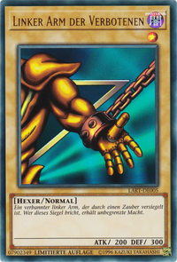 Linker Arm der Verbotenen Yu-Gi-Oh! Karte LART-DE005 Ultra Rare