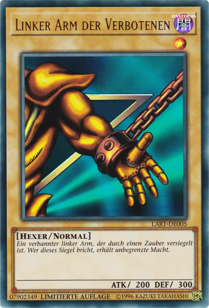 Linker Arm der Verbotenen Yu-Gi-Oh! Karte LART-DE005 Ultra Rare