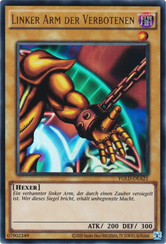 Linker Arm der Verbotenen Yu-Gi-Oh! Karte YGLD-DEA21 Ultra Rare