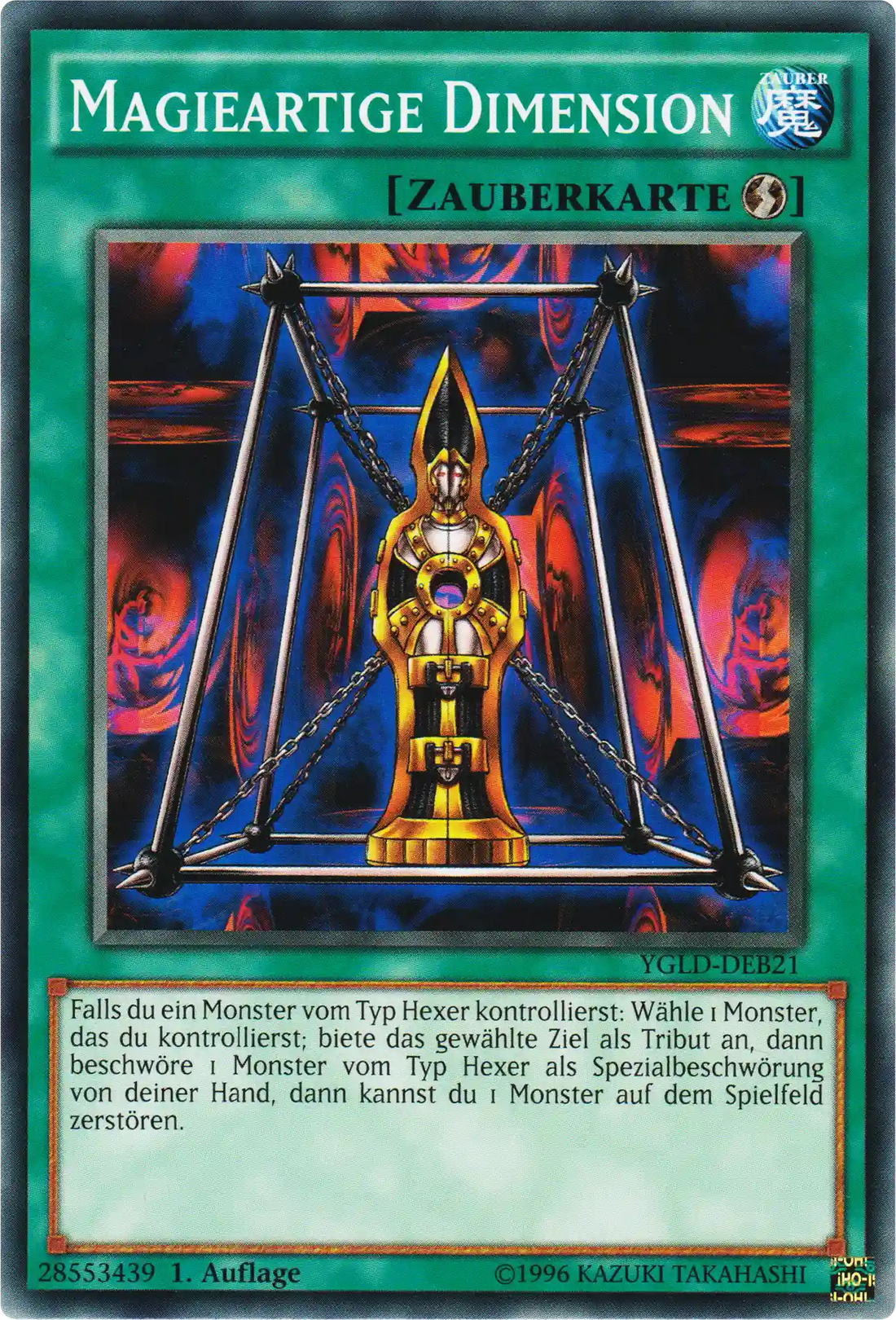 Magieartige Dimension Yu-Gi-Oh! Karte YGLD-DEB21 Common