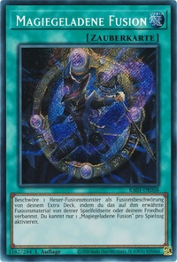 Magiegeladene Fusion Yu-Gi-Oh! Karte RA01-DE058 Secret Rare