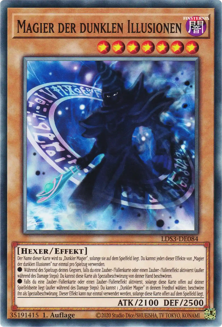 Magier der dunklen Illusionen Yu-Gi-Oh! Karte LDS3-DE084 Common
