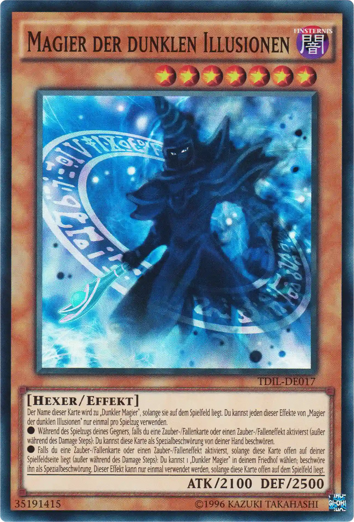 Magier der dunklen Illusionen Yu-Gi-Oh! Karte TDIL-DE017 Super Rare