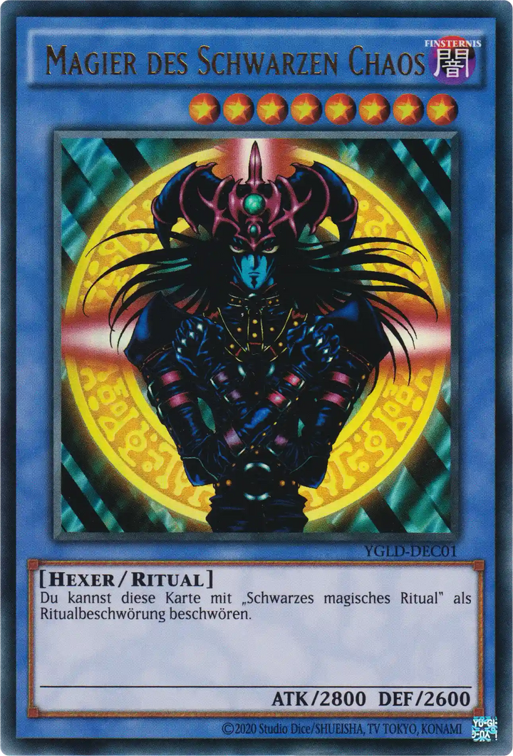 Magier des Schwarzen Chaos Yu-Gi-Oh! Karte YGLD-DEC01 Ultra Rare