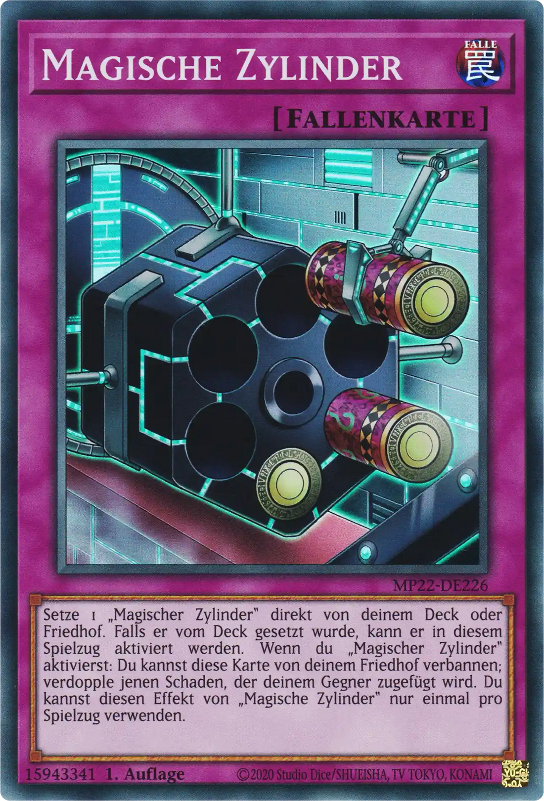 Magische Zylinder Yu-Gi-Oh! Karte MP22-DE226 Super Rare