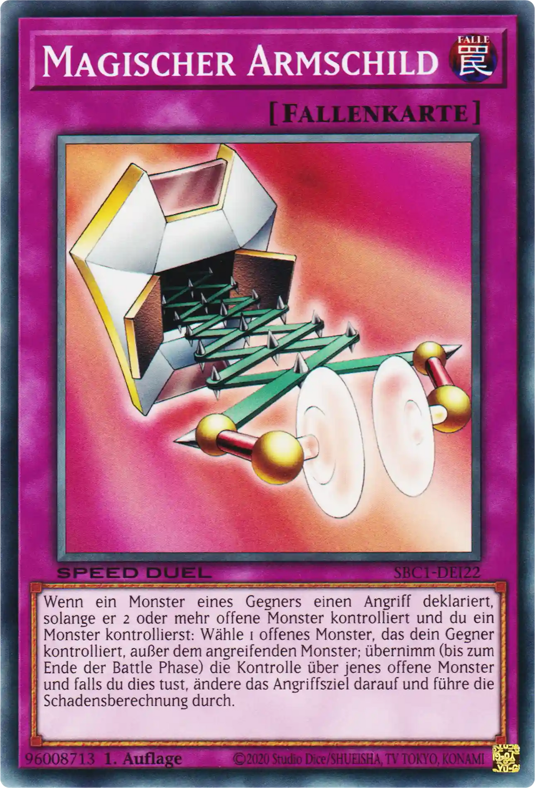 Magischer Armschild Yu-Gi-Oh! Karte SBC1-DEI22 Common
