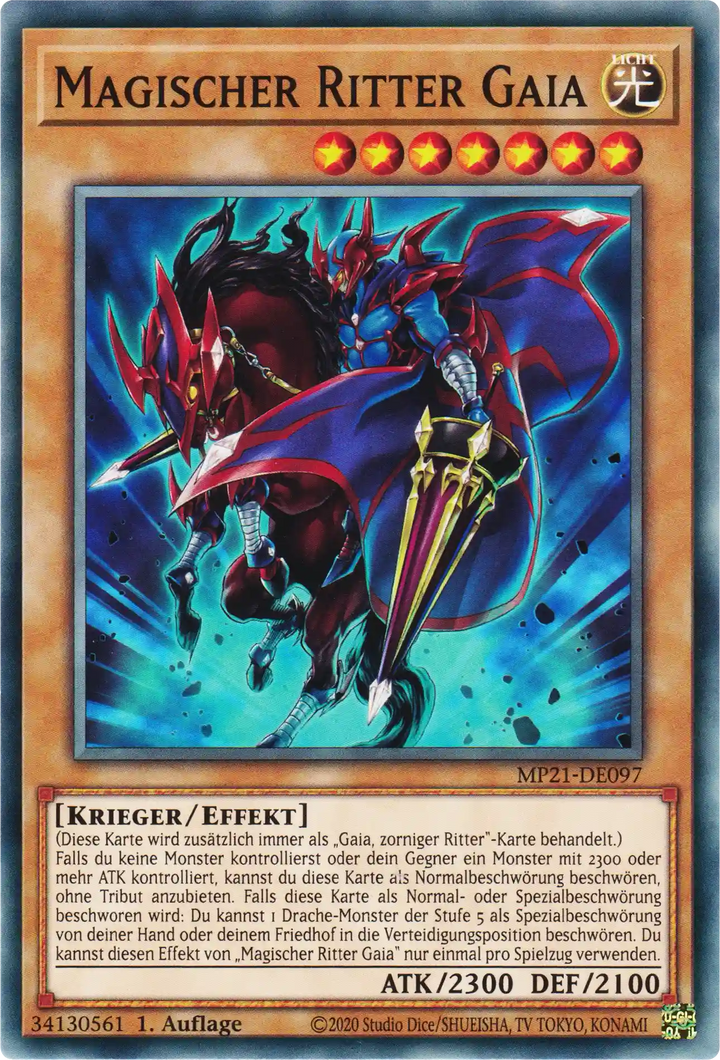 Magischer Ritter Gaia Yu-Gi-Oh! Karte MP21-DE097 Common