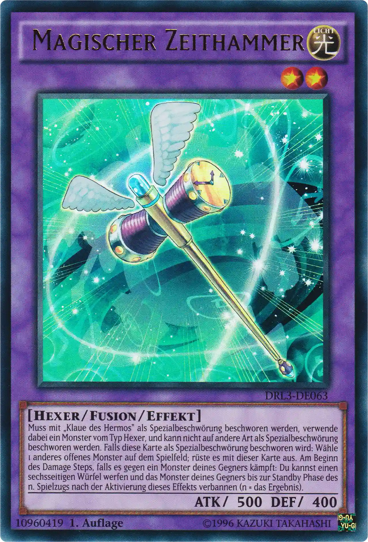 Magischer Zeithammer Yu-Gi-Oh! Karte DRL3-DE063 Ultra Rare