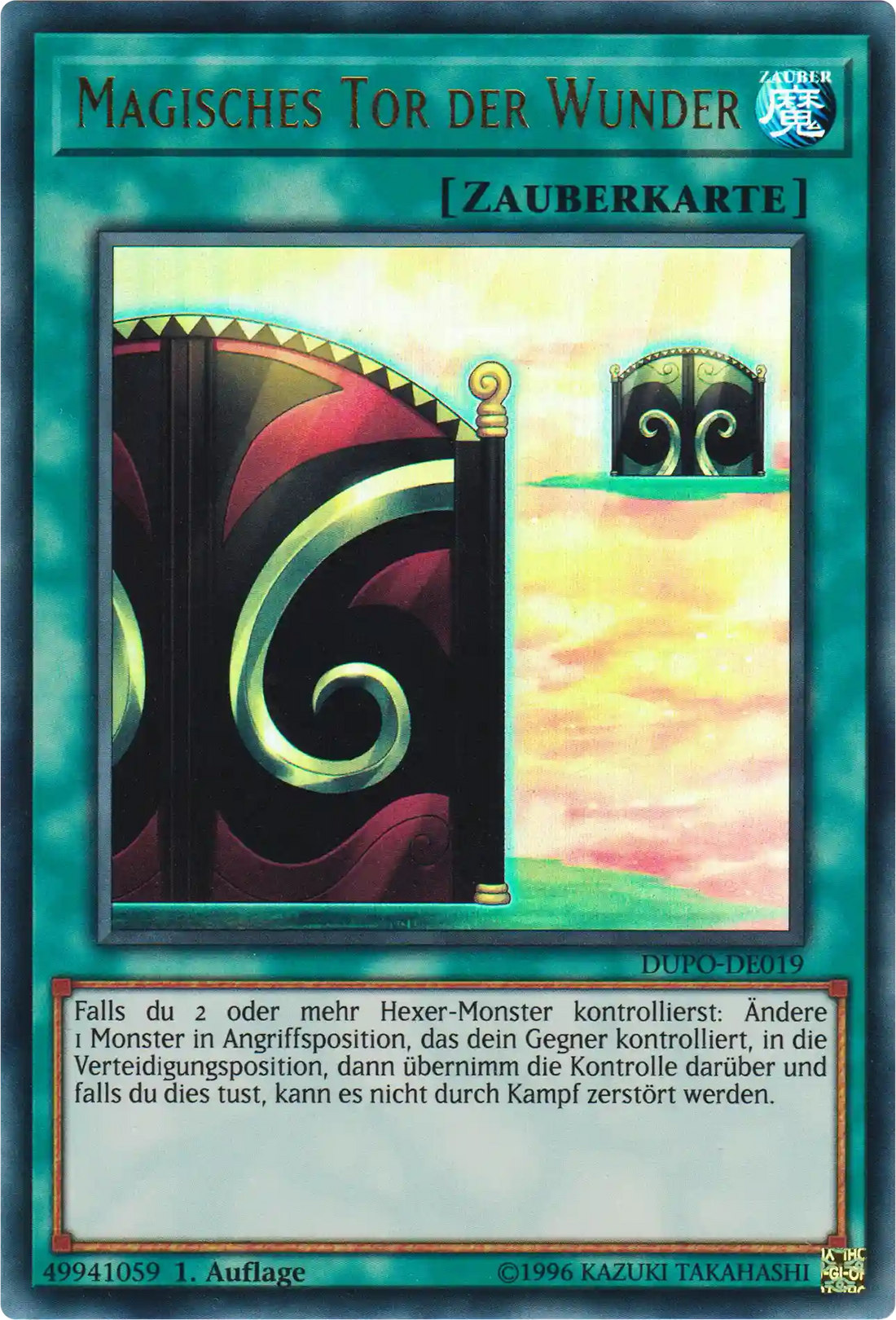 Magisches Tor der Wunder Yu-Gi-Oh! Karte DUPO-DE019 Ultra Rare