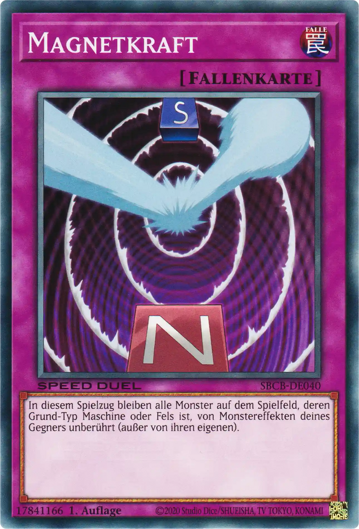 Magnetkraft Yu-Gi-Oh! Karte SBCB-DE040 Common