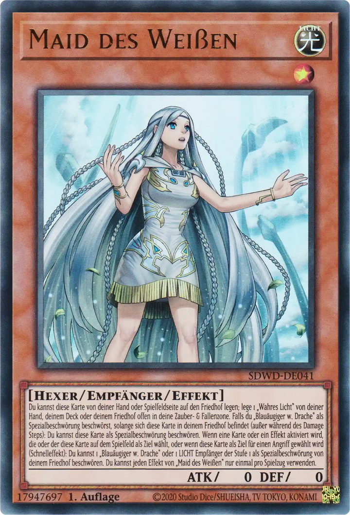 Maid des Weißen Yu-Gi-Oh! Karte SDWD-DE041 Ultra Rare