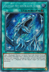Majestät mit den blauen Augen Yu-Gi-Oh! Karte LCKC-DE031 Secret Rare