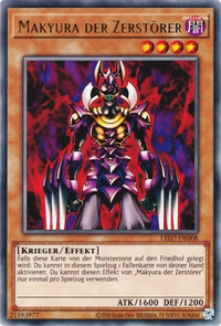 Makyura der Zerstörer Yu-Gi-Oh! Karte LED7-DE008 Rare