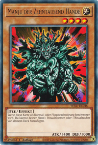 Manju der Zehntausend Hände Yu-Gi-Oh! Karte WISU-DE046 Rare