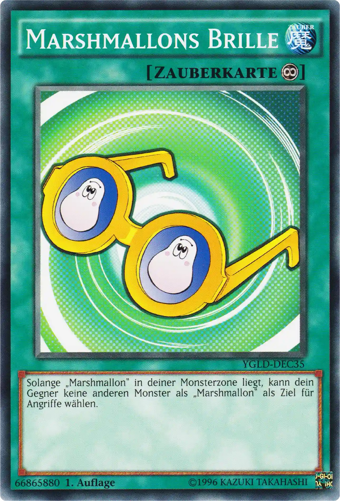 Marshmallons Brille Yu-Gi-Oh! Karte YGLD-DEC35 Common