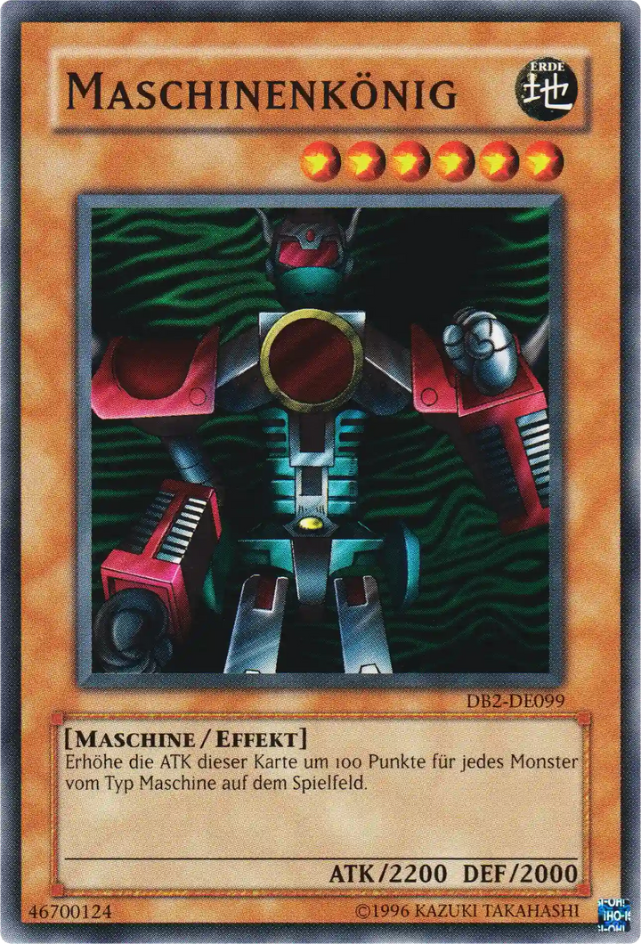 Maschinenkönig Yu-Gi-Oh! Karte DB2-DE099 Common