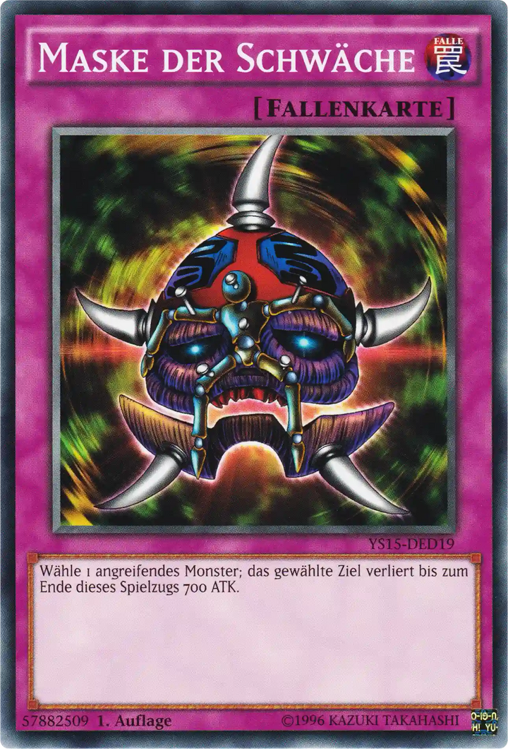 Maske der Schwäche Yu-Gi-Oh! Karte YS15-DED19 Common