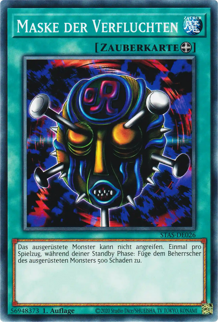 Maske der Verfluchten Yu-Gi-Oh! Karte STAS-DE026 Common