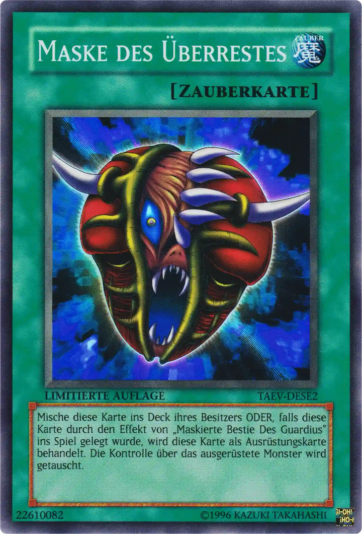 Maske des Überrestes Yu-Gi-Oh! Karte TAEV-DESE2 Super Rare