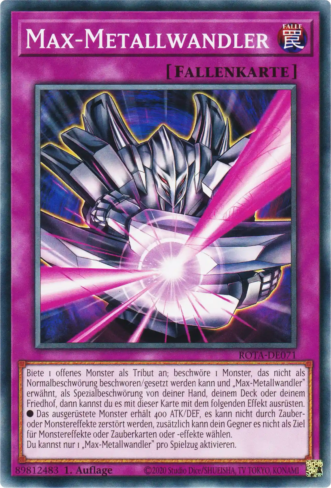Max-Metallwandler Yu-Gi-Oh! Karte ROTA-DE071 Common