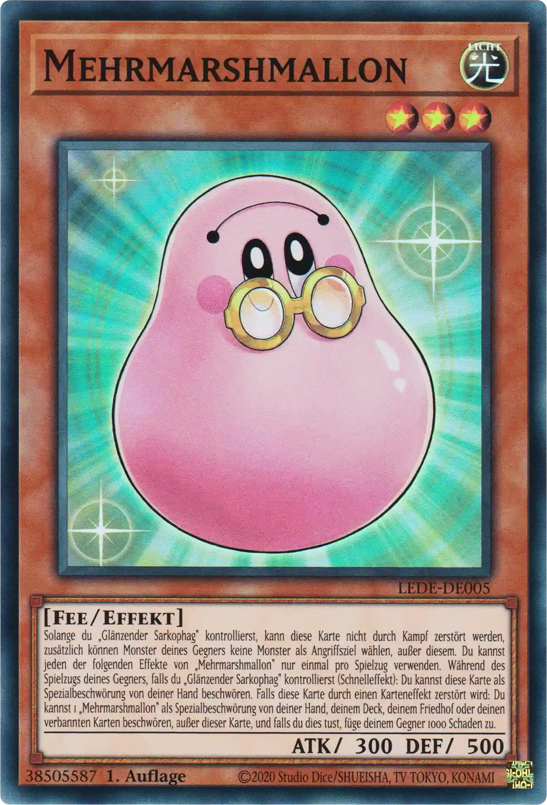 Mehrmarshmallon Yu-Gi-Oh! Karte LEDE-DE005 Super Rare