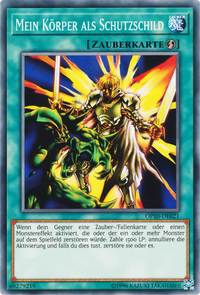 Mein Körper als Schutzschild Yu-Gi-Oh! Karte OP10-DE021 Common